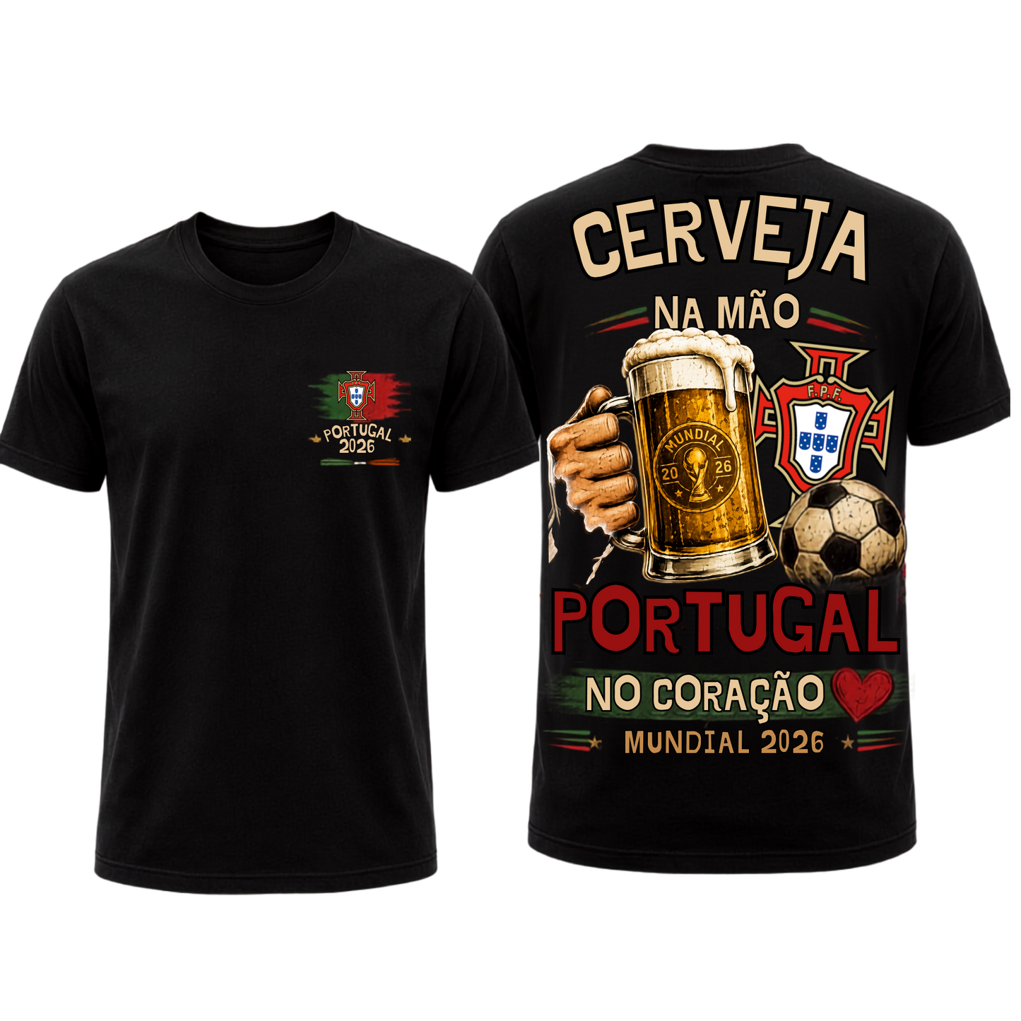 T-shirt Design Força Portugal 2026